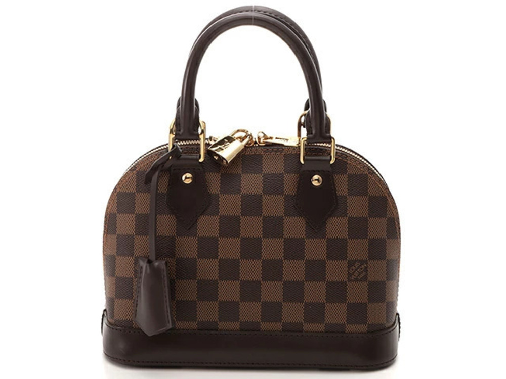 LOUIS VUITTON Alma Damier Ebene Brown